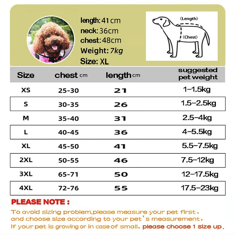 Fashionable Waterproof Pet Raincoat with Hoodie for Dogs, XS-4XL, Light & Comfortable Ditzy Petunia