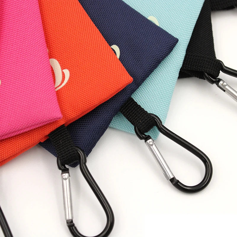 Canvas Dog Poop Bag Holder - Durable, Lightweight, and Eco-Friendly Ditzy Petunia