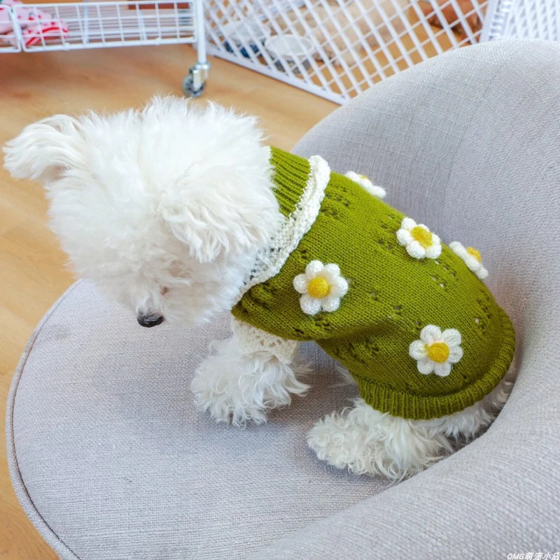 Durable Wool Dog Sweater – Fall & Winter Warmth for Small & Medium Dogs