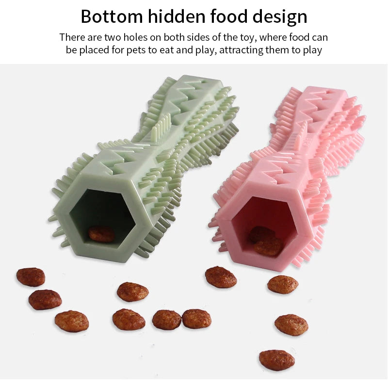 Pet Molar Teeth Cleaning Toy – Durable Hexagonal Chew for Dogs