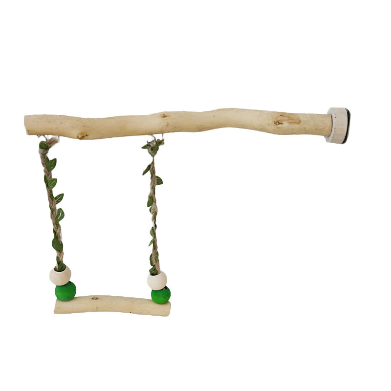 Wooden Bird Toy - Durable Perch for Small & Medium Birds | Natural & Interactive Cage Accessory