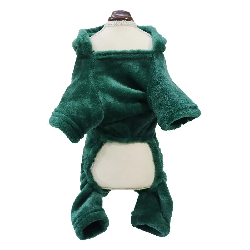 Winter Pet Dog Clothes | Soft Fleece Hoodie for Small Dogs, Puppies, Cats & Chihuahuas | Cute Cartoon Christmas Costume | Pet Accessories