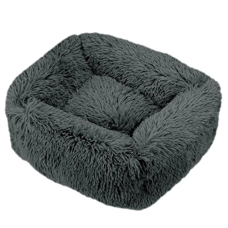 Rectangle Plush Dog Bed - Winter Warm Mat for Small, Medium, Large Dogs & Cats | Kennel, Puppy Cushion, Sofa Accessories Ditzy Petunia