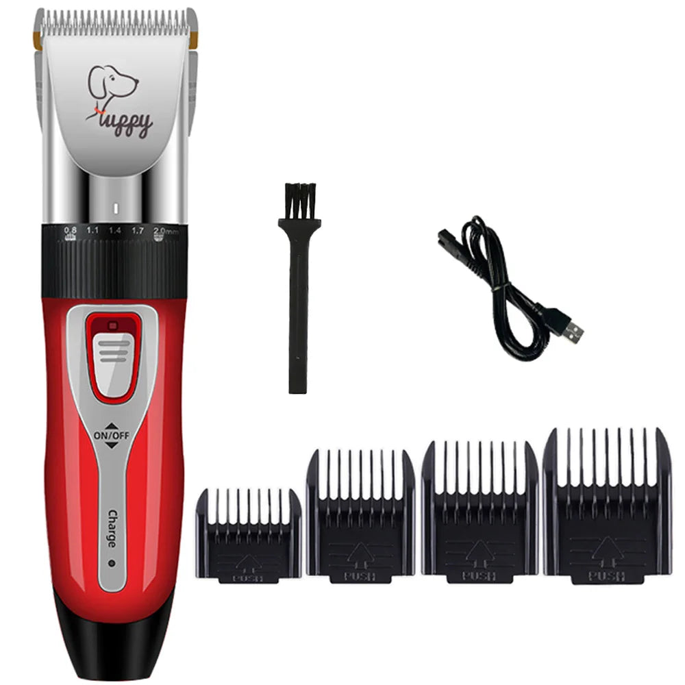 Dog Hair Clipper – Electric Pet Grooming Trimmer for Cats & Puppies | Ceramic Blade Professional Shaver Set | Grooming Supplies & Promotions Ditzy Petunia