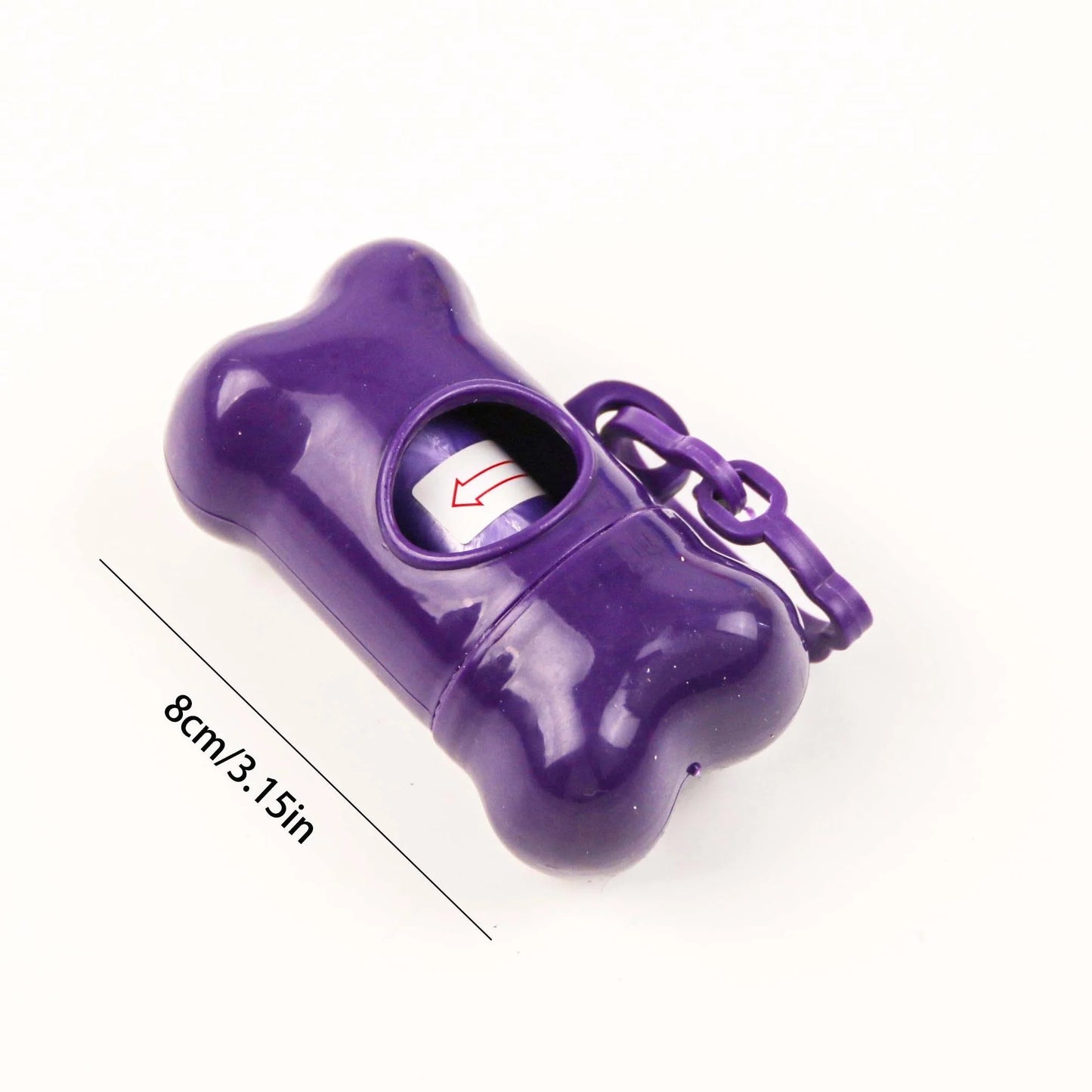 🦴 Portable Bone-Shaped Dog Waste Bag Holder – Includes Disposable Bags for Outdoor Walks
