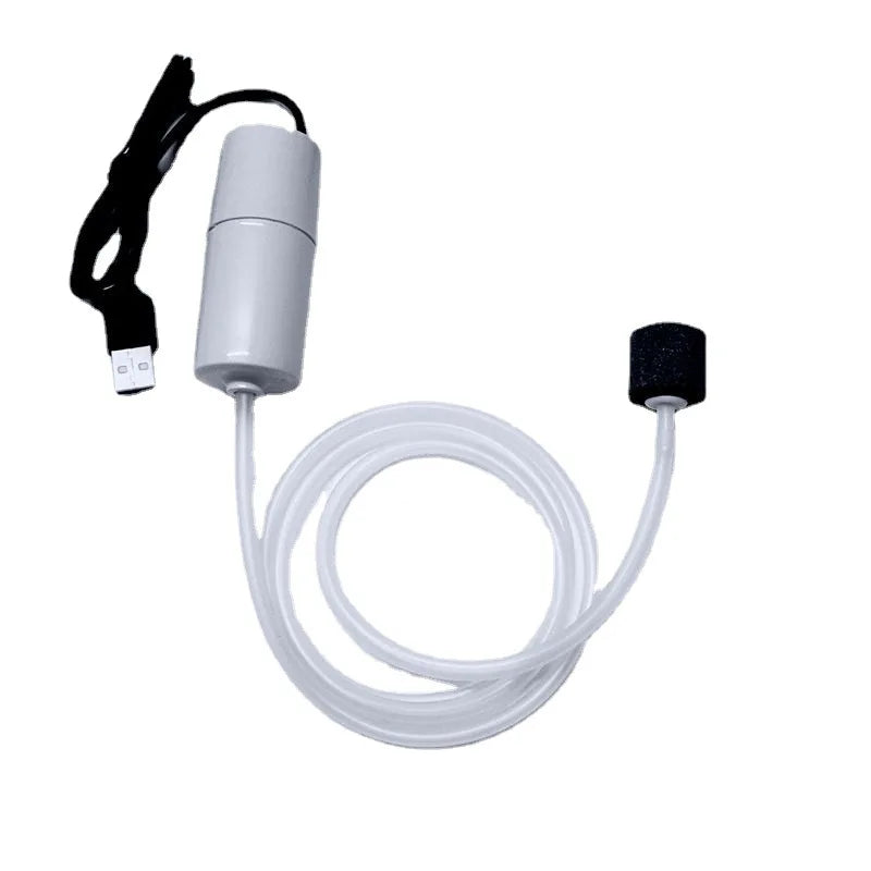 Silent USB Aquarium Air Pump – Mini Oxygenator & Portable Air Compressor for Fish Tanks