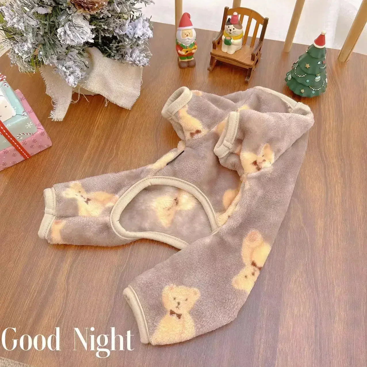 ๐พ Cozy Plush Jumpsuit for Dogs & Puppies โ Warm Velvet Pet Pajamas for Autumn & Winter