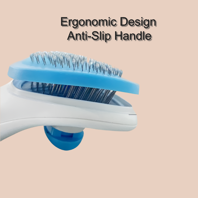 Pet Hair Removal Slicker Brush – Gentle Grooming Tool for Dogs, Cats & Small Pets | Removes Loose Hair, Tangles, & Dirt | Massaging & Skin-Friendly Design Ditzy Petunia
