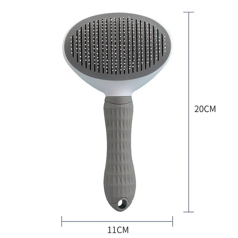 Pet Hair Removal Slicker Brush – Gentle Grooming Tool for Dogs, Cats & Small Pets | Removes Loose Hair, Tangles, & Dirt | Massaging & Skin-Friendly Design Ditzy Petunia