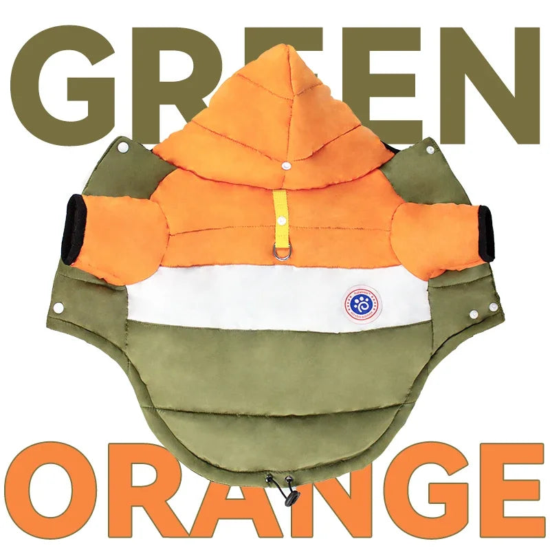 Winter Dog Jacket Coat | Warm Waterproof Pet Clothes for Small, Medium & Large Dogs | Polyester Dog Winter Coat
