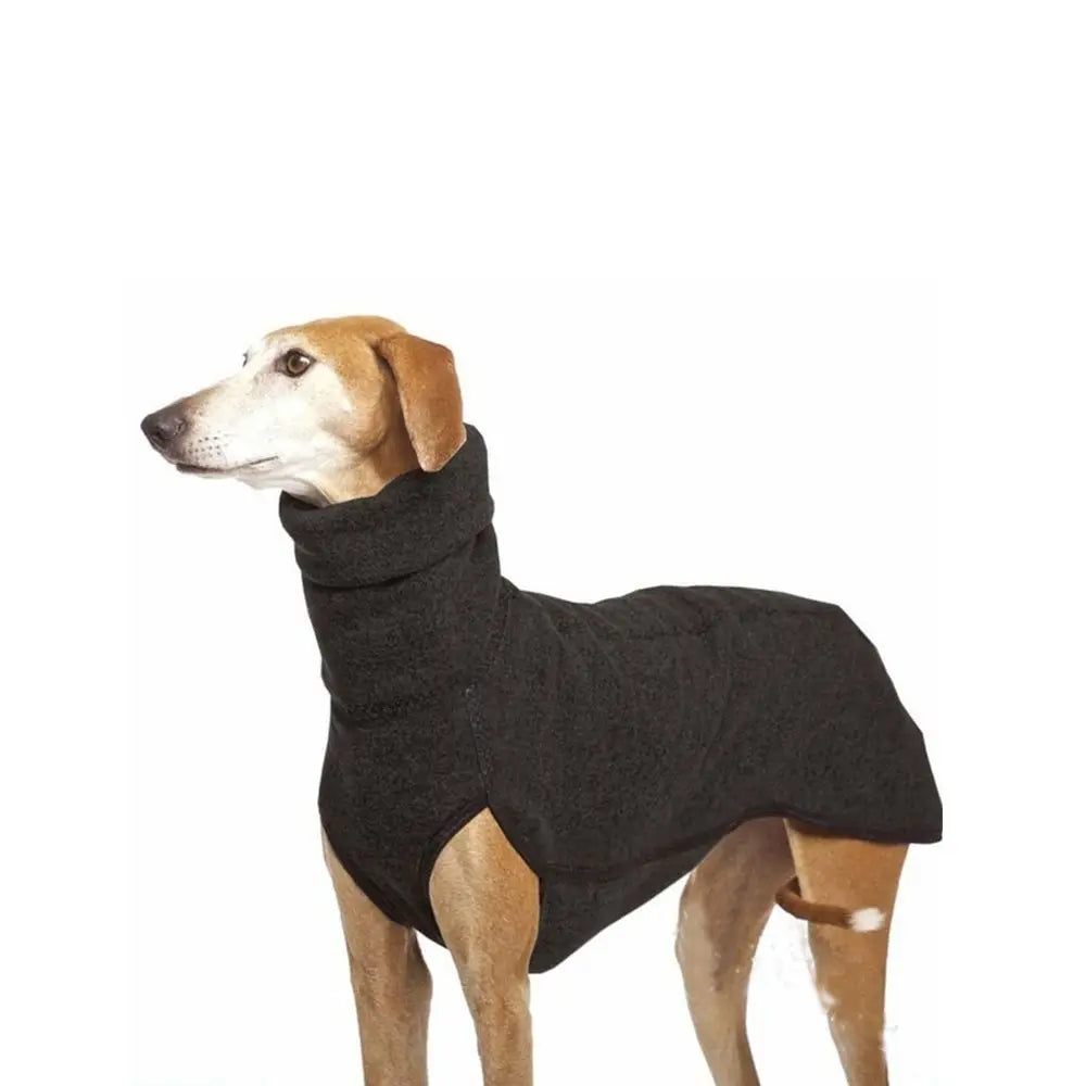 Winter High Collar Dog Sweater | Soft Cotton Hoodie Coat for Medium & Large Dogs | Warm Pitbull, Great Dane, and Greyhound Coat