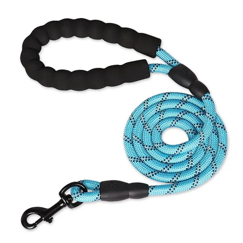 Heavy-Duty Reflective Nylon Dog Leash – 150cm / 200cm / 300cm