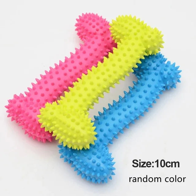š¾ Spiked Rubber Dog Chew Toy ā Teeth Cleaning & Training Ball