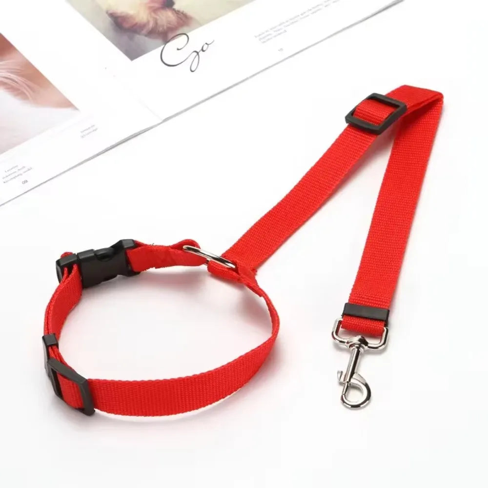 Adjustable Pet Car Seat Belt Leash - Durable Safety Harness for Dogs and Cats Ditzy Petunia