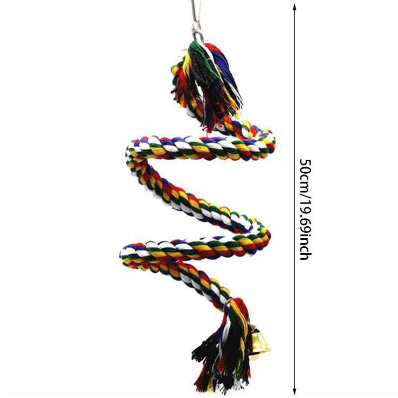 8PCS Natural Wooden Bird Toys – Swing, Perch, Bridge & More