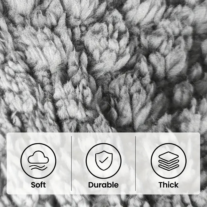 Soft Fiber Dog Bed Mat — Washable Lightweight Sleeping Pad for Dogs