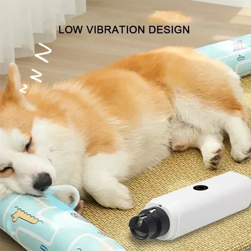 Electric Dog Nail Clippers – Rechargeable Nail Grinder with USB Charging & LED Light | Quiet Pet Grooming Tool for Dogs & Cats Ditzy Petunia
