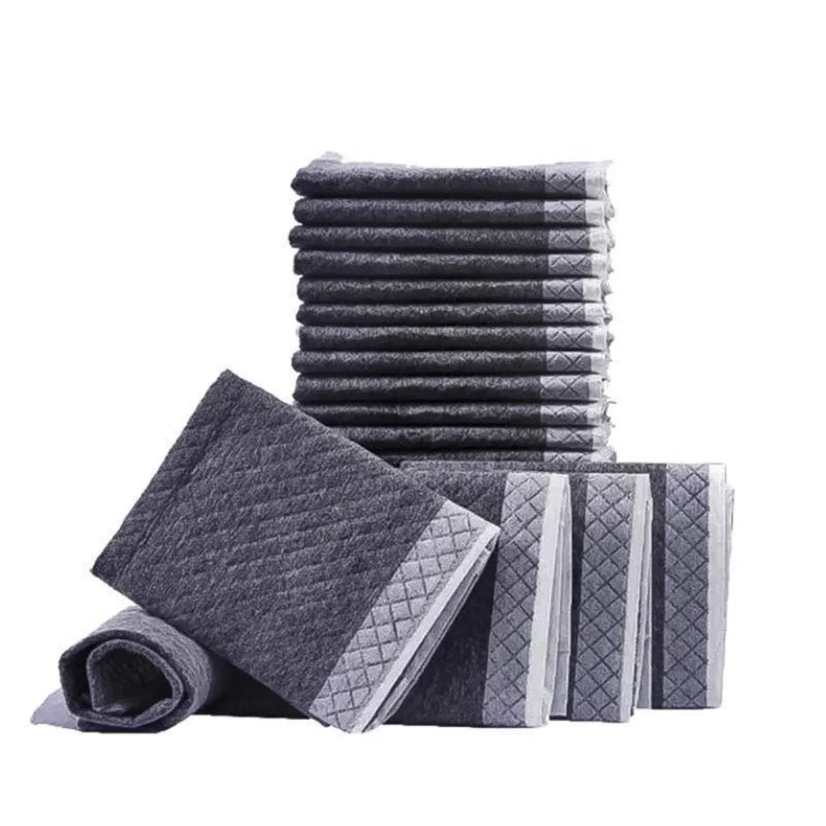 100/50/40/20PCS Absorbent Dogs Diapers Disposable Puppy Training Pee Pads Quick Dry Bamboo Charcoal Surface Mat Clean Cushion