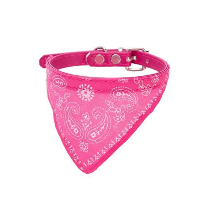 Adjustable Pet Scarf Collar with Triangle Bandana β For Small Dogs & Cats