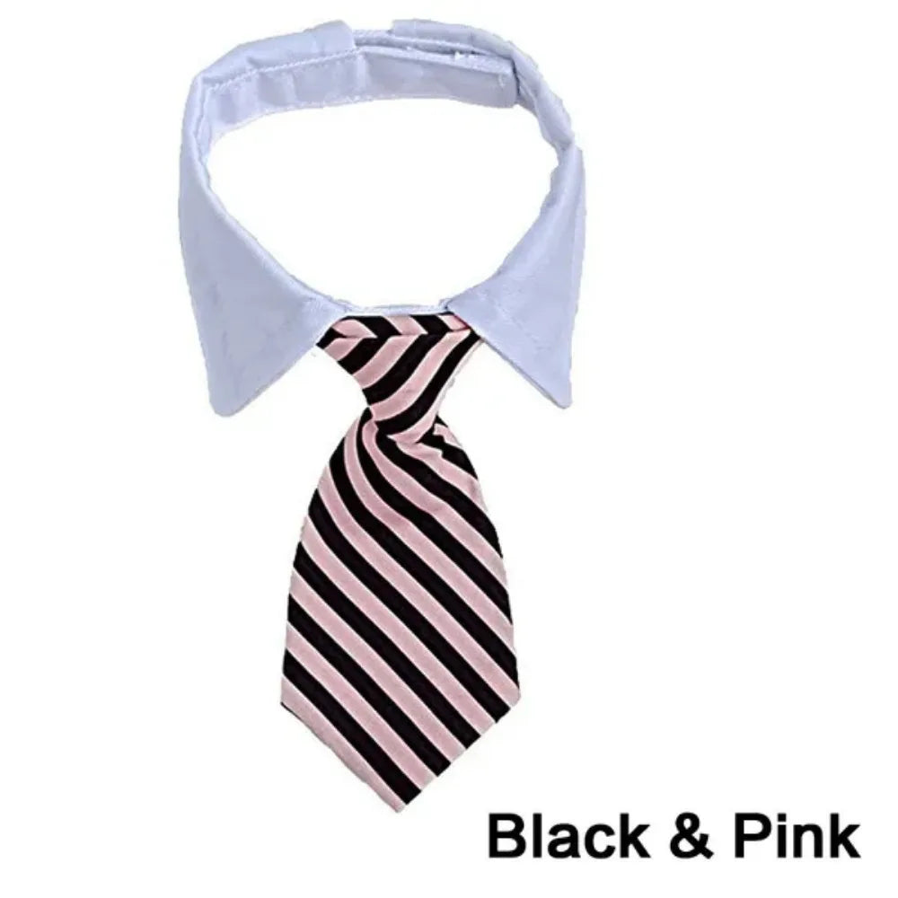 Adjustable Pet Bow Tie Necktie for Small Dogs and Cats - Formal Puppy Grooming Collar