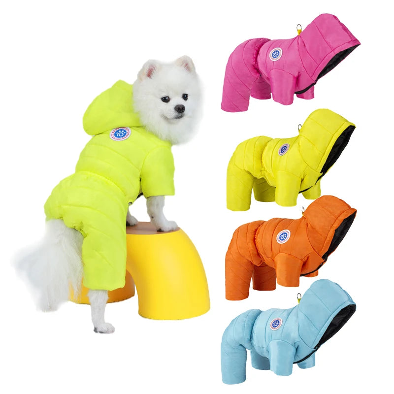 Waterproof Winter Dog Coat – Warm Quilted Vest for Small Dogs, French Bulldogs, and Chihuahuas