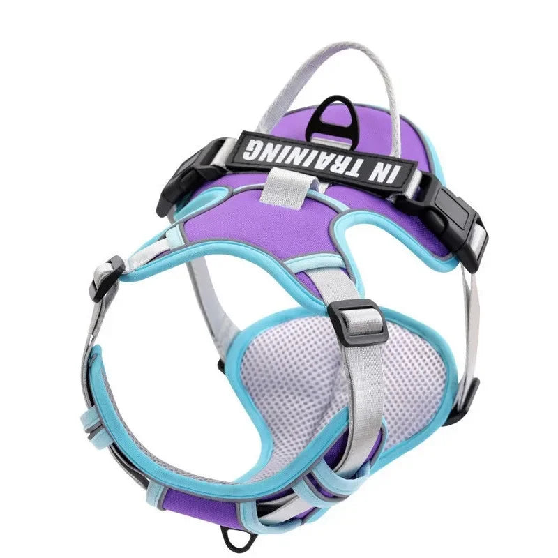 Adjustable Reflective Dog Harness – No-Pull, Breathable, Personalized