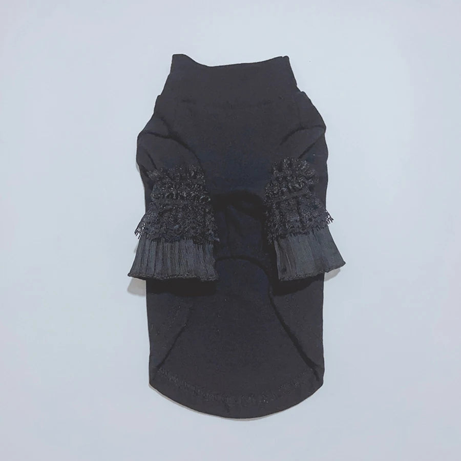 Winter Cat & Dog Clothes – Warm Lace Pet Clothing for Small Dogs & Yorkies