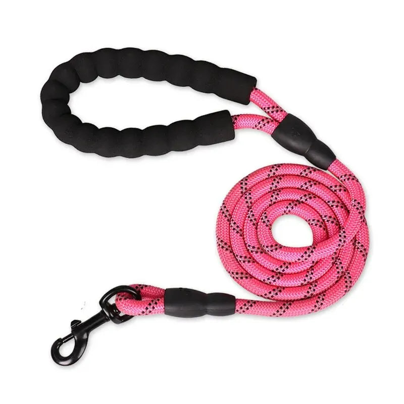 Heavy-Duty Reflective Nylon Dog Leash – 150cm / 200cm / 300cm