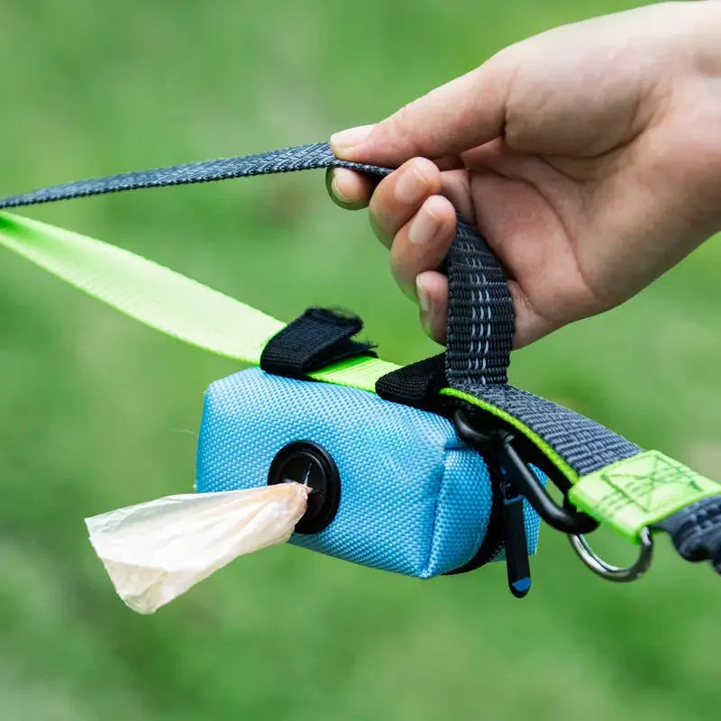 Dog Poop Bag Dispenser - Portable Waste Bag Holder for Outdoor Pet Cleanup Ditzy Petunia
