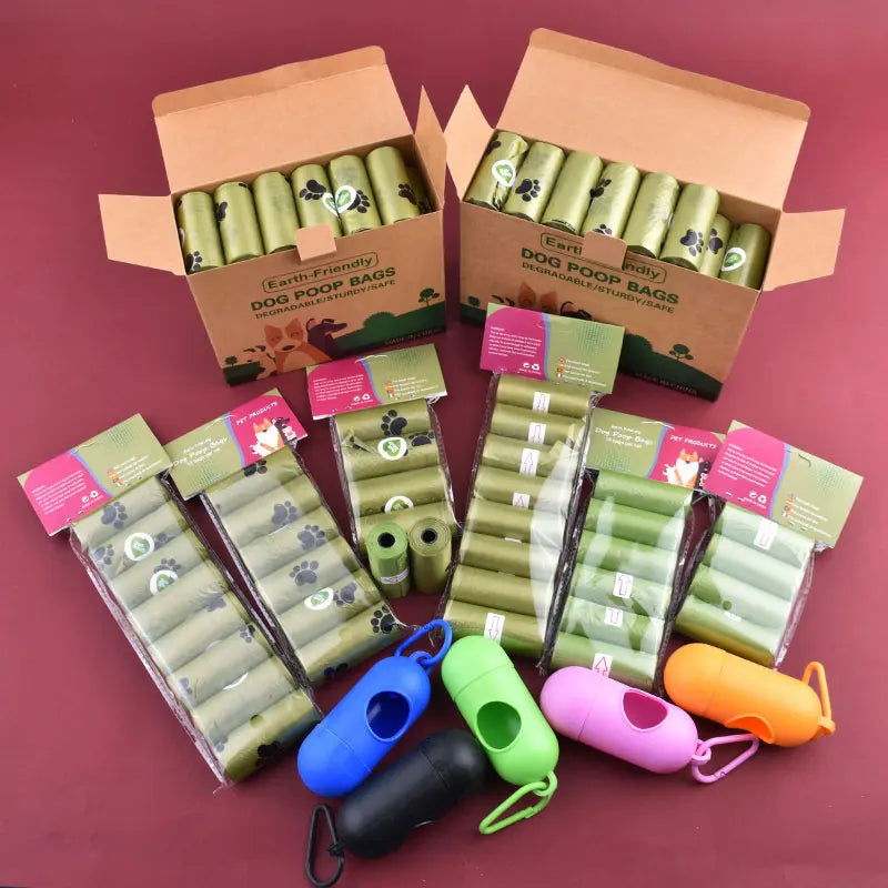 Portable Dog Poop Bags with Dispenser – Colorful, Eco-Friendly & Convenient Pet Waste Solution Ditzy Petunia