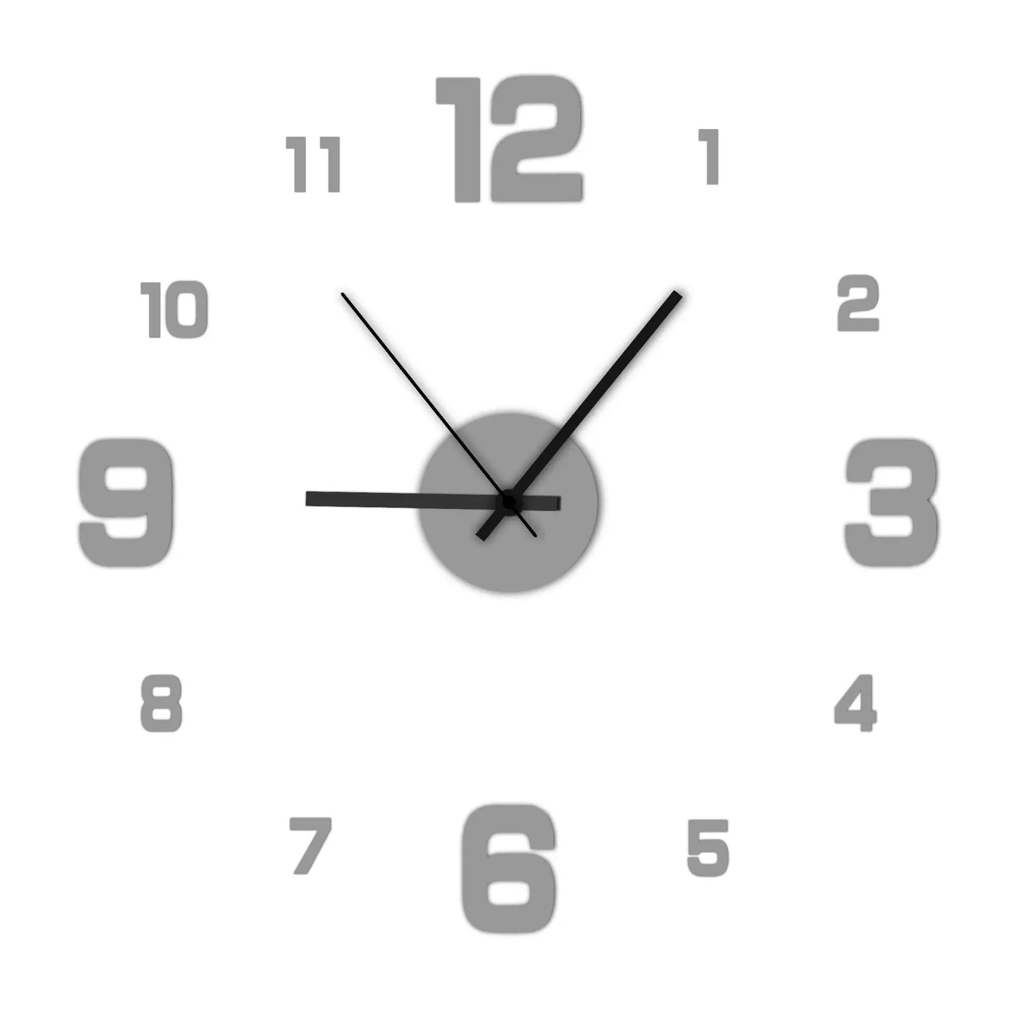 Creative Frameless DIY Wall Clock – Silent Home Décor for Living Room, Office, or Bedroom | Modern Wall Decal Design Ditzy Petunia
