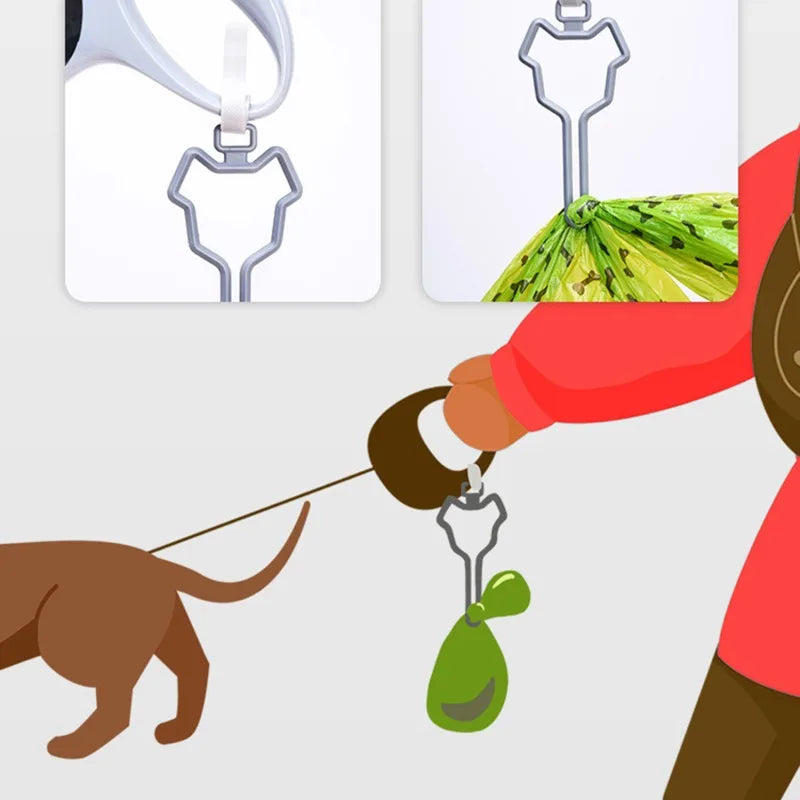 Hands-Free Dog Poop Bag Clip – Lightweight, Durable & Easy to Use