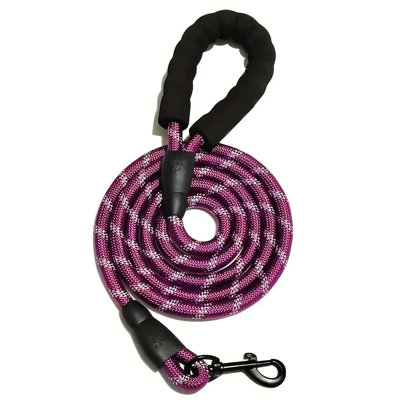 Heavy-Duty Reflective Nylon Dog Leash – 150cm / 200cm / 300cm