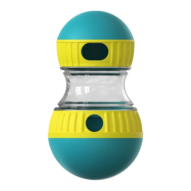 Interactive Slow-Feed Dog Toy — Tumbling Food Ball for Mental Stimulation & Healthy Eating