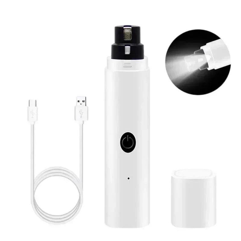 Electric Dog Nail Clippers – Rechargeable Nail Grinder with USB Charging & LED Light | Quiet Pet Grooming Tool for Dogs & Cats Ditzy Petunia