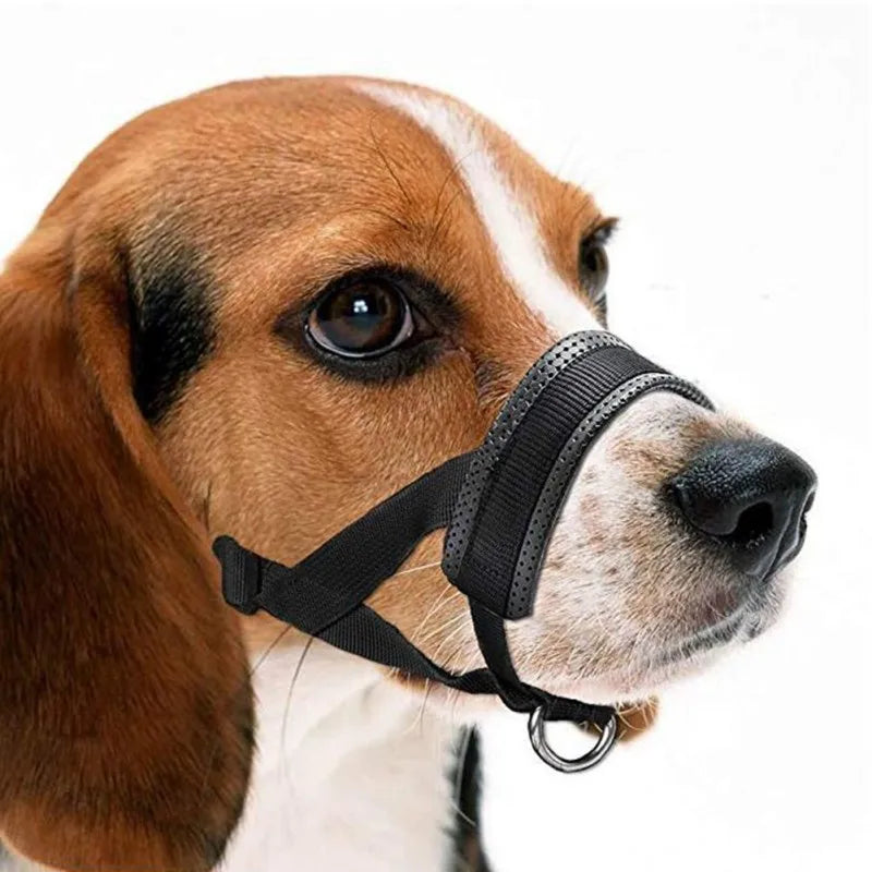 Adjustable Nylon Dog Muzzle – Prevent Biting, Barking & Chewing