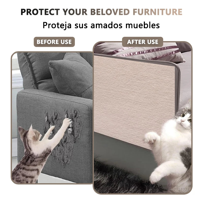 Self-Adhesive Cat Climbing Mat | Scratch-Resistant DIY Cat Scratcher for Furniture Protection