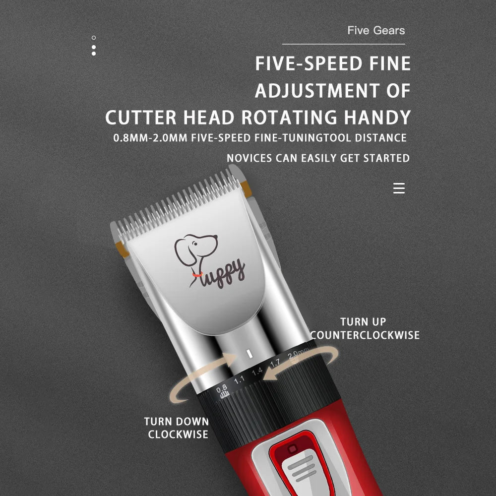 Dog Hair Clipper – Electric Pet Grooming Trimmer for Cats & Puppies | Ceramic Blade Professional Shaver Set | Grooming Supplies & Promotions Ditzy Petunia
