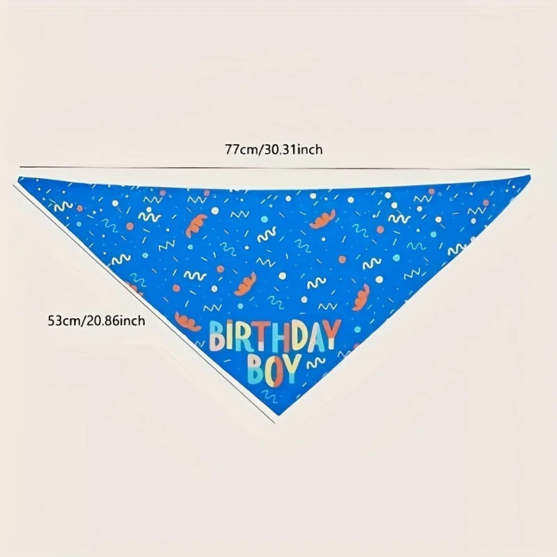 Birthday Bandana for Dogs – "Birthday Girl" & "Birthday Boy" Design