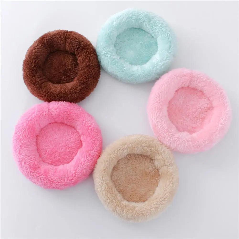 Warm Round Hamster Bed, Flannel Sleeping Nest for Small Pets (Hamster, Rabbit, Chinchilla)