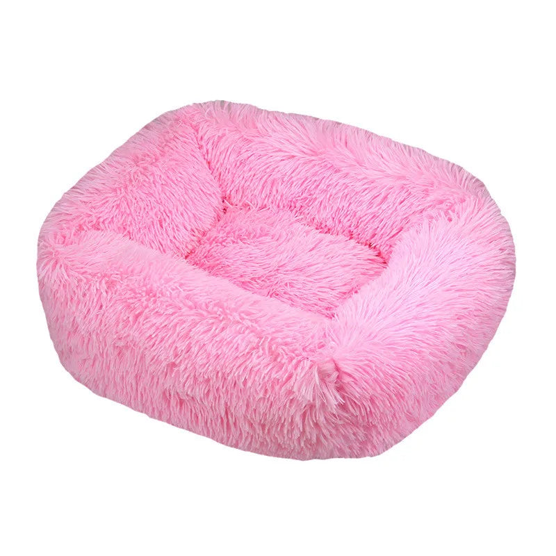 Luxury Plush Dog Bed - Washable Calming Pet Bed for Small, Medium, and Large Dogs Ditzy Petunia