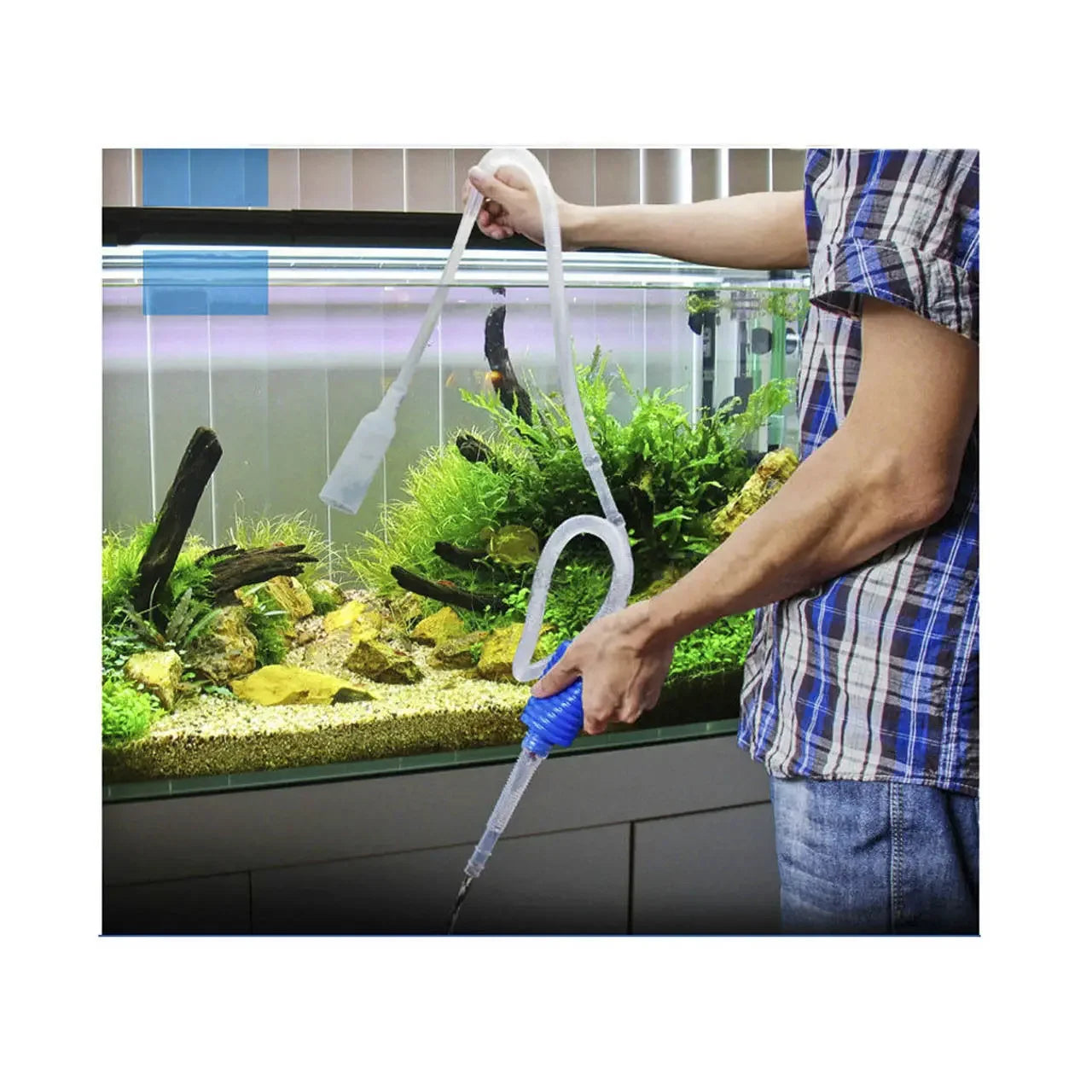 Aquarium Gravel Vacuum Cleaner – Semi-Automatic Water Changer & Siphon Pump
