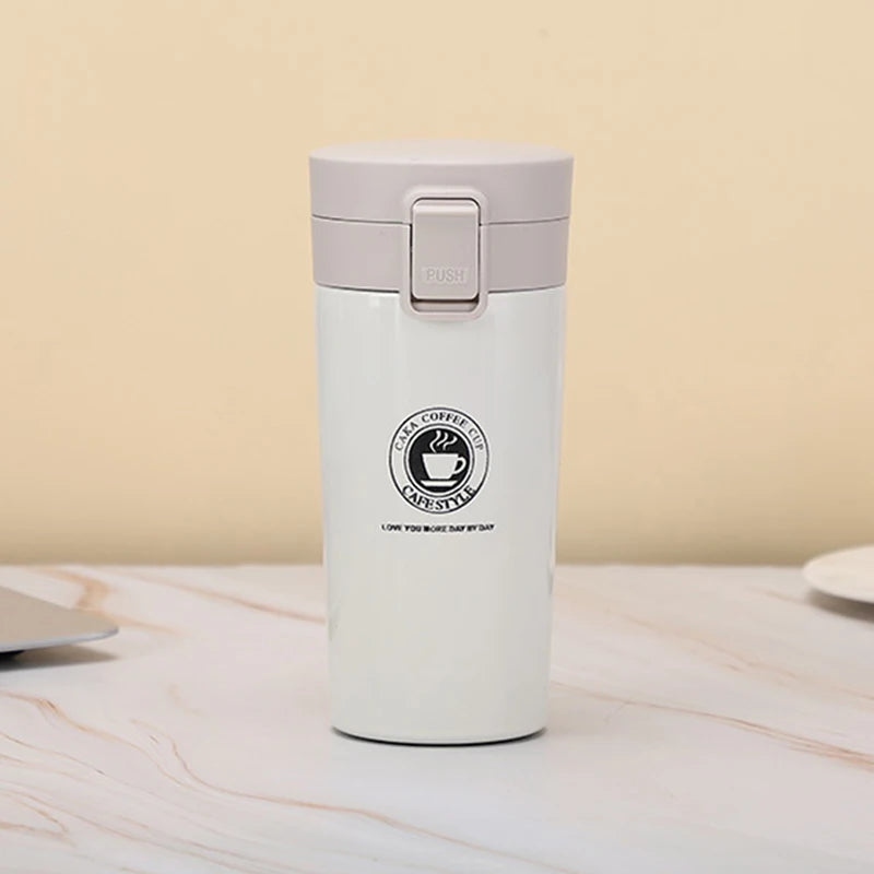 Stainless Steel Vacuum Flask – Leak-Proof Travel Mug for Hot & Cold Drinks (380ml/500ml) Ditzy Petunia