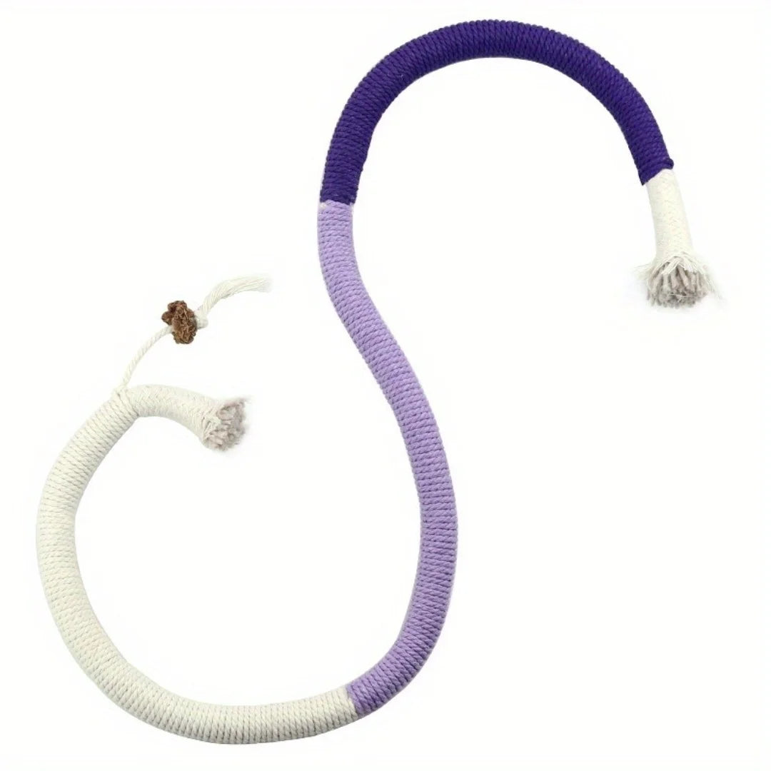 Sisal Rope Cat Toy with Silvervine Fruit - Durable Interactive Chew Toy for Cats Ditzy Petunia