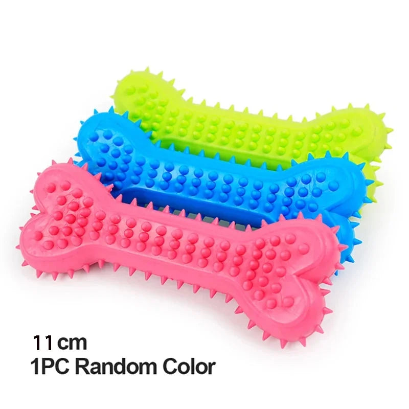 š¾ Spiked Rubber Dog Chew Toy ā Teeth Cleaning & Training Ball