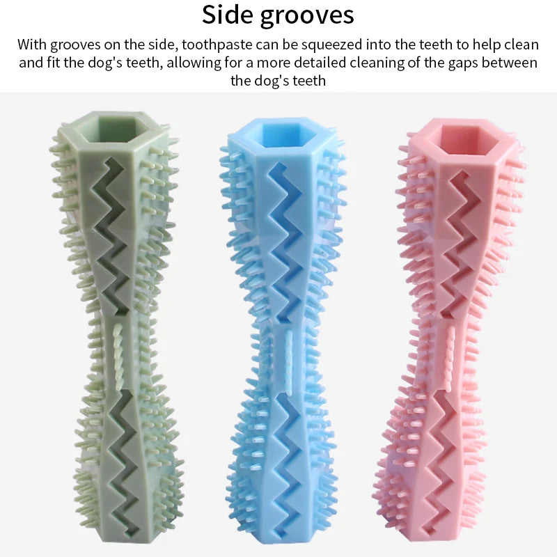 Pet Molar Teeth Cleaning Toy – Durable Hexagonal Chew for Dogs
