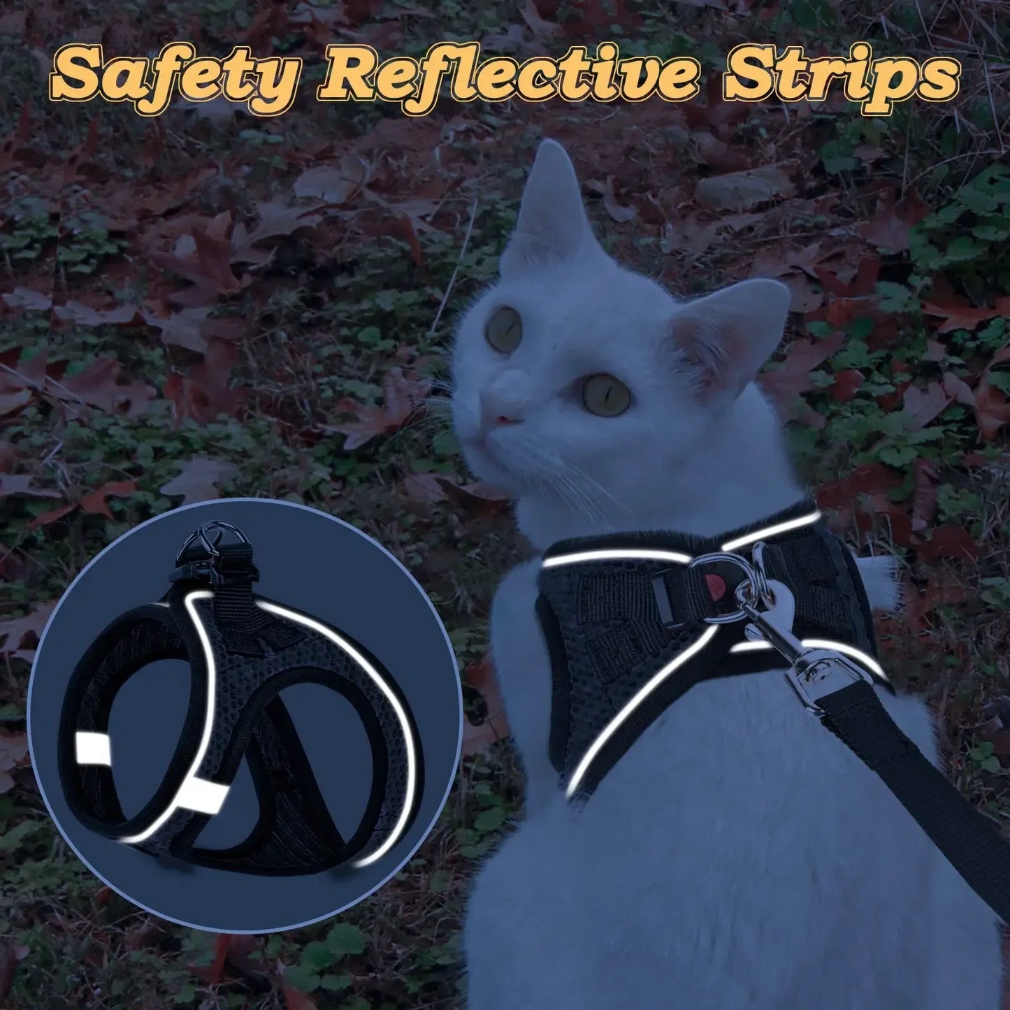 Reflective Nylon Cat Collar – Breakaway Safety with Quick Release Buckle