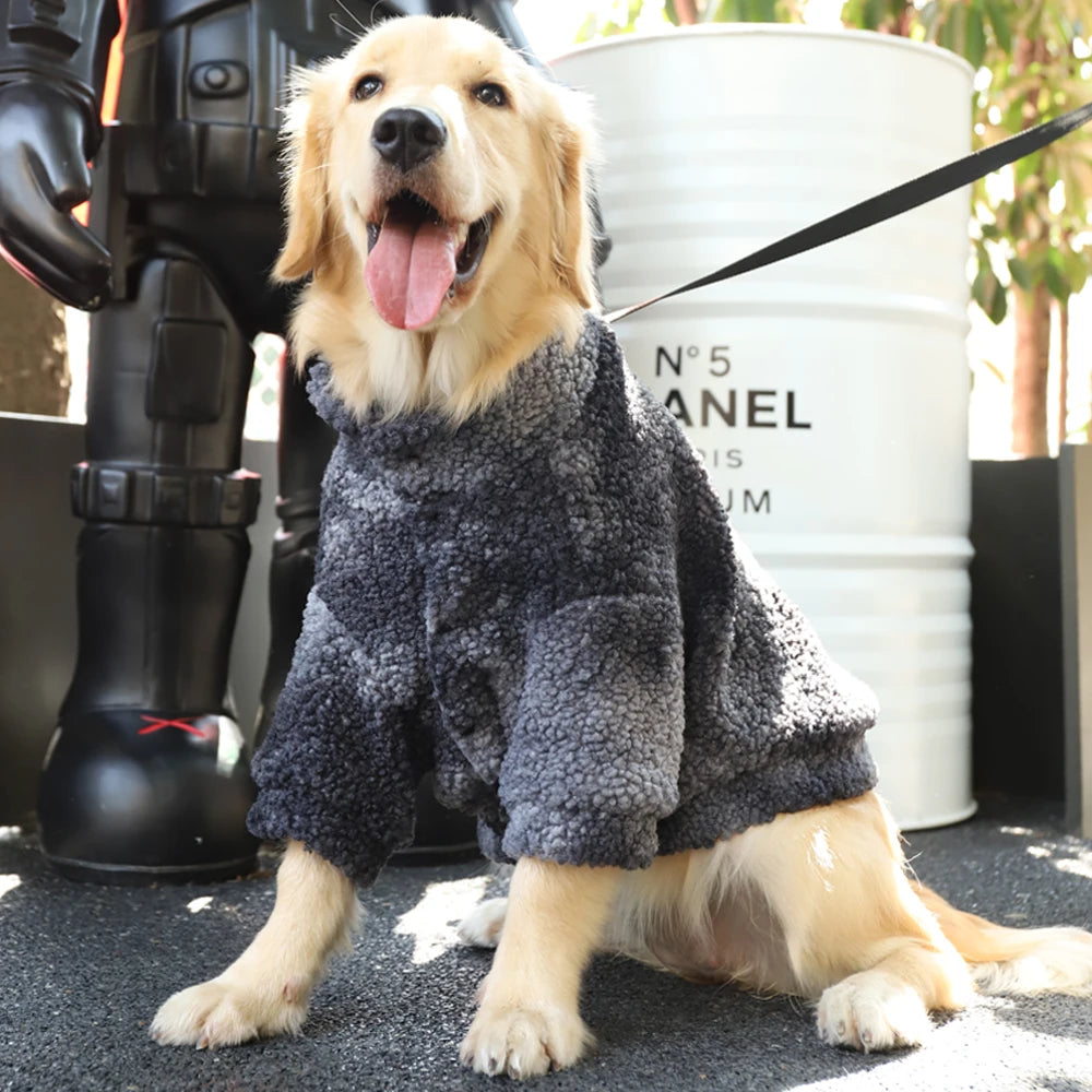 Warm Gradient Dog Jacket - Lamb's Wool Winter Coat for Dogs | Thick, Windproof, and Stylish Pet Clothing Ditzy Petunia