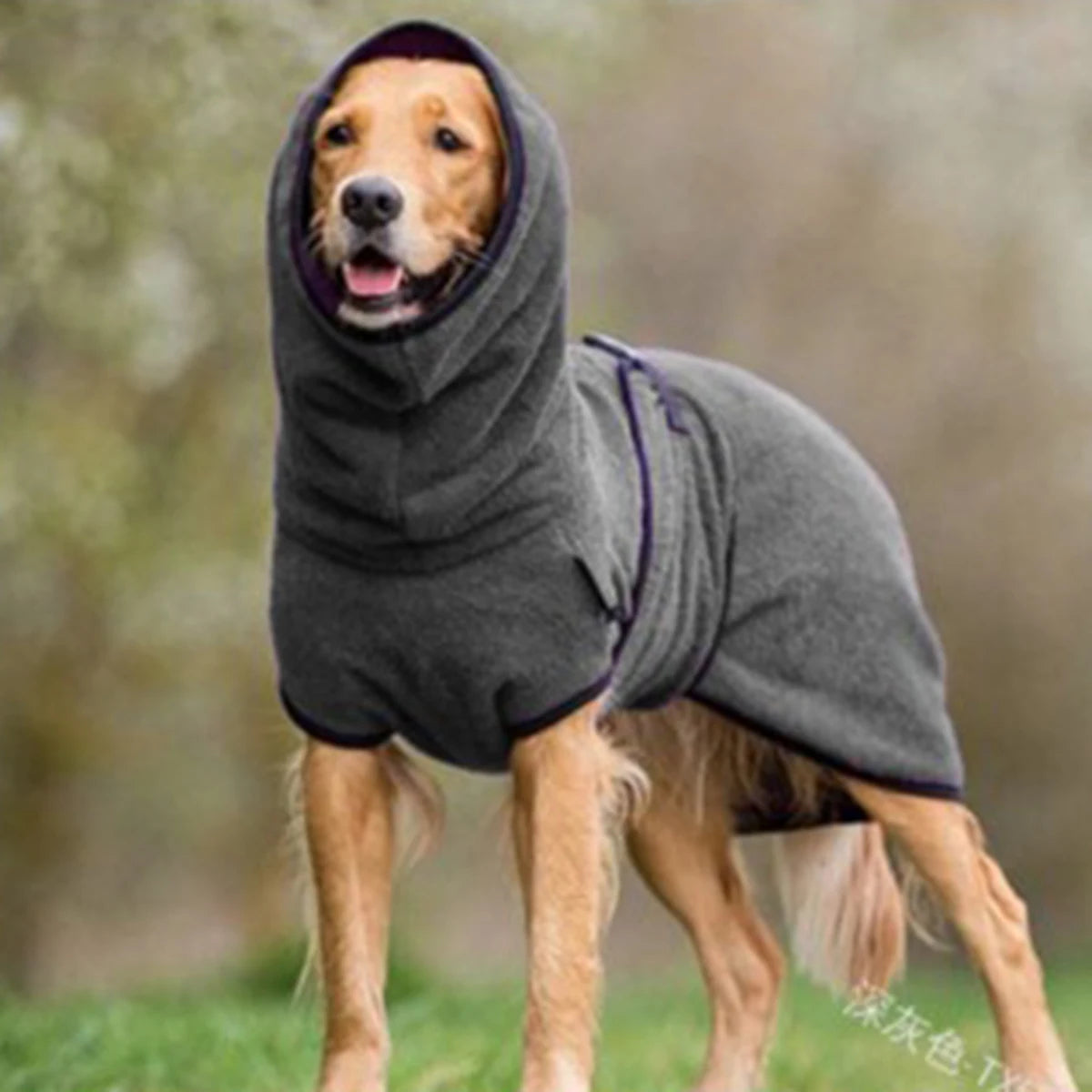 Greyhound Winter Coat, Warm Fleece Jumper for Whippet, Adjustable Dog Jacket with Lining