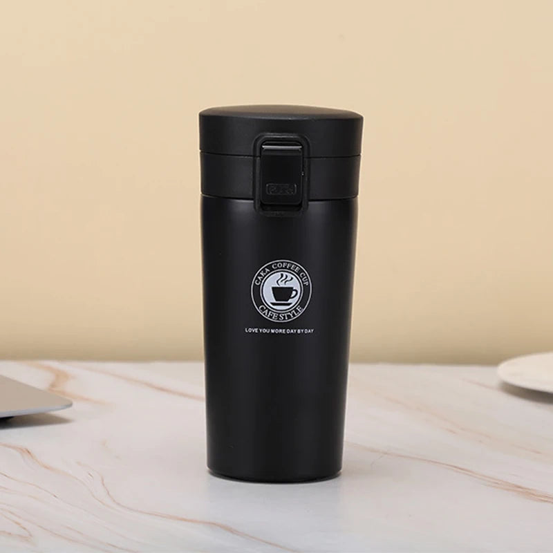 Stainless Steel Vacuum Flask – Leak-Proof Travel Mug for Hot & Cold Drinks (380ml/500ml) Ditzy Petunia